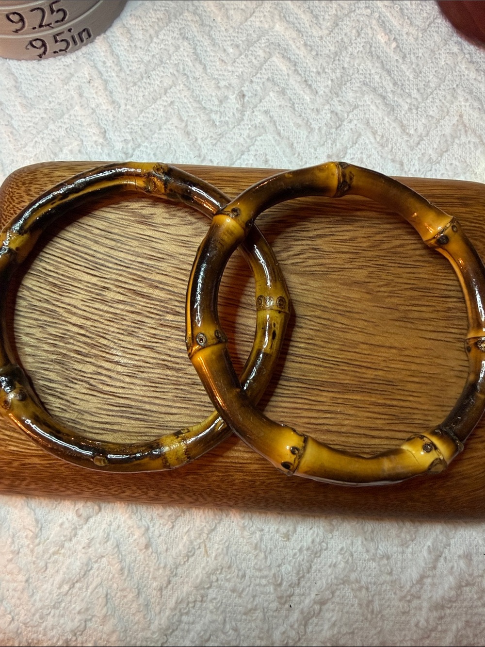 Burnt Bamboo-Style Bangle Bracelet - Women Jewelry